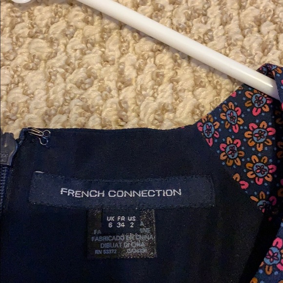 French connection navy blue floral dress - Picture 3 of 4
